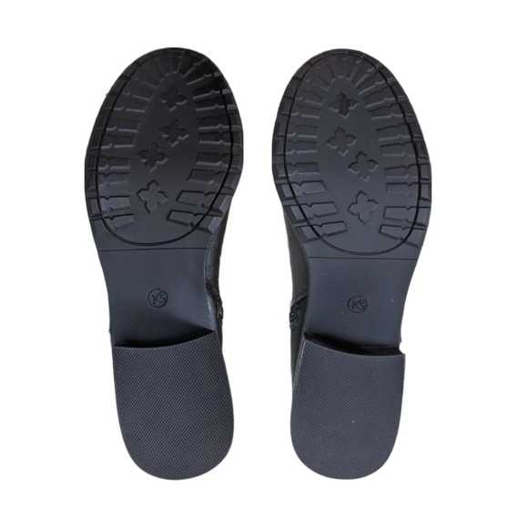 Karen Scott Vickyy Black Vegan Knee-High Block Heel Riding Boots Size 6.5 - Picture 7 of 10